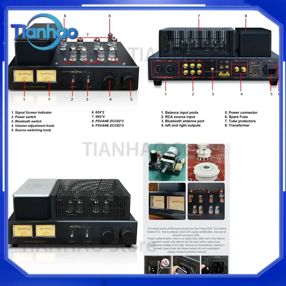 New Audio Processor HTM-10 Ten Gallbladder Preamp for Pure Amplifier HiFi Audiophile Grade