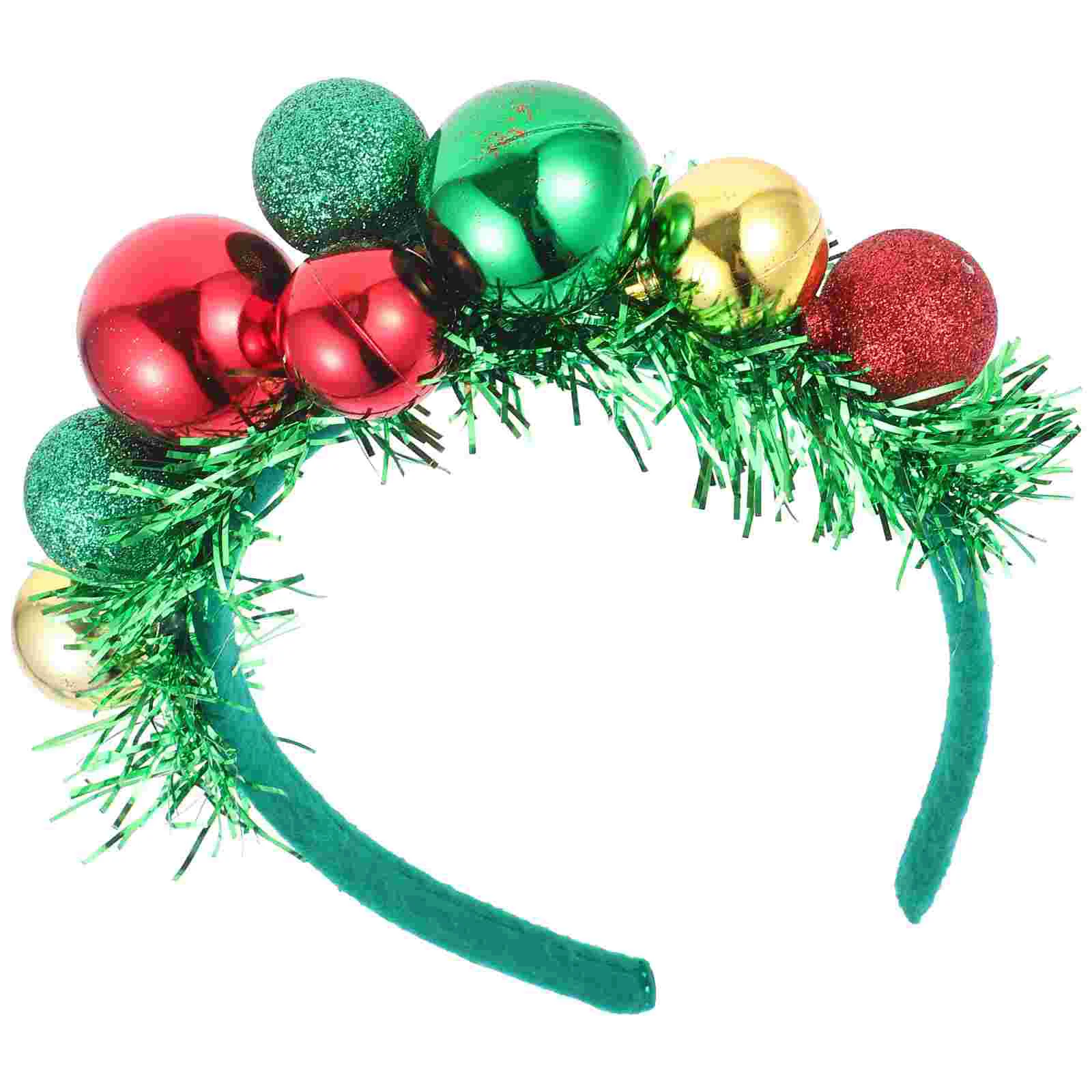 Christmas Headband Ball Hair Hoops Party Headwear Decoration Lovely Hairbands Xmas Clips Headdresses Costume Props Bandana