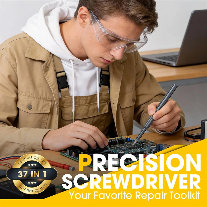 37 in 1 Small Precision Screwdriver Set Professional S2 Magnetic Mini Repair Tool Kit for Phone Computer Watch Laptop Macbook