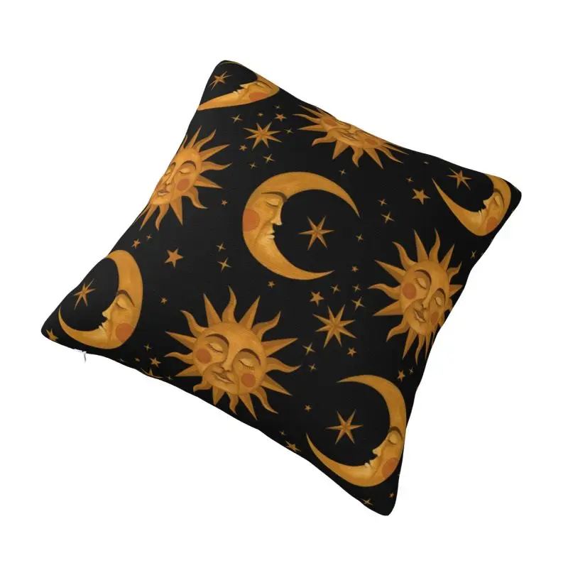 Custom Celestial Dreams Pillow Covers Sun And Moon Cushions Cover for Sofa Square Pillowcase