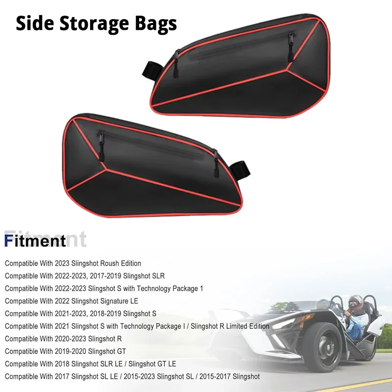 

Pair Side Storage Bags For 2023 Slingshot Roush Edition For 2022-2023,2017-2019 Slingshot SLR for 2022 Slingshot Signature LE