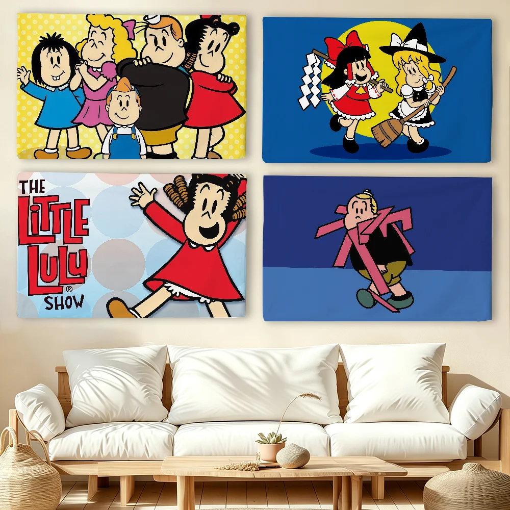 Cartoon The L-Little Lulu Show flag For Living Room Home Dorm Decor Wall Outdoor Camping Party Banner Gifts