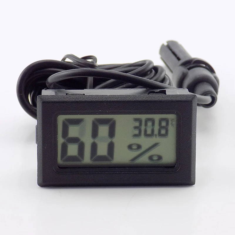 Mini Digital LCD Thermometer Sensor Indoor Convenient Hygrometer Humidity Instruments Detector With Probe Monitoring A5