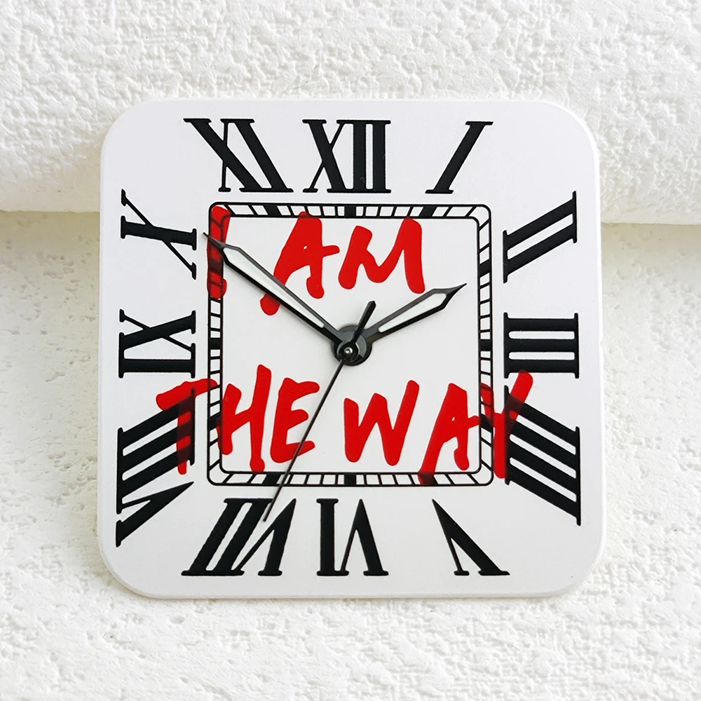 قرص ساعة مربع مخصص NH35 مشهور مع أرقام رومانية 27 مم/قرص عربي، مناسب لحركة تاريخ NH35 الساعة 6