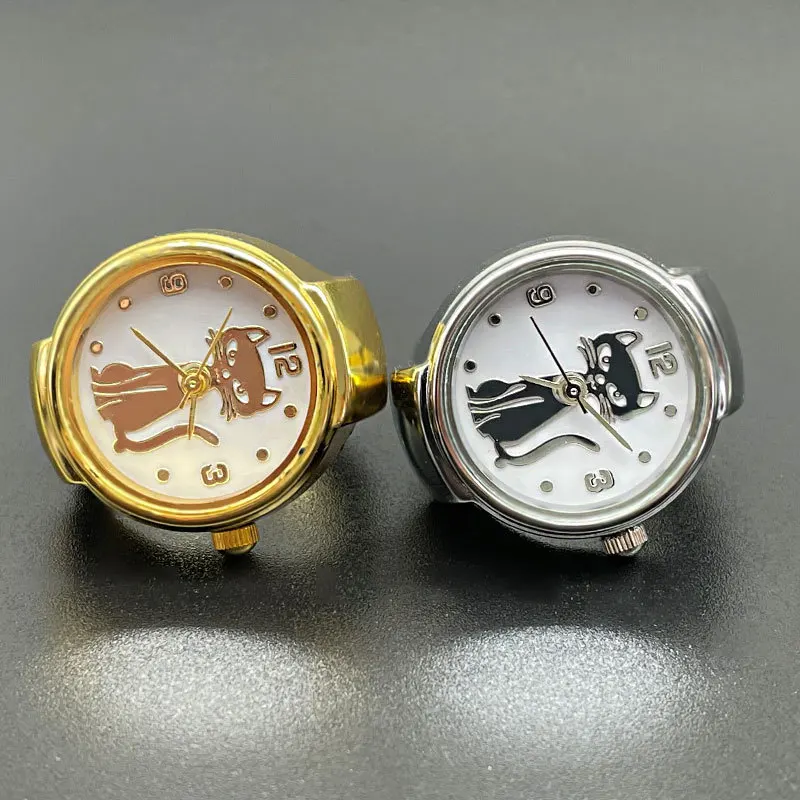 Steel Fun Jewelry Rings for Women Men Finger Watches Fashion Party Quartz Watches Unisex Couple Rings Jewelry Gift Real anillos