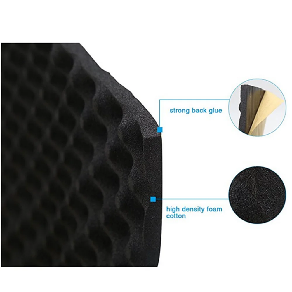 20mm Car Hood Engine Firewall Heat Mat Car Sound Deadener Mat Noise Proof Bonnet Insulation Firewall Heat Foam Cotton Sticker