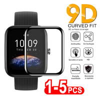 9D Tempered Soft Glass Watch Film For Amazfit GTS 2 3 4 Mini Screen Protector For Amazfit GTR 4 3 Pro BiP 3 Pro Bip S Lite POP