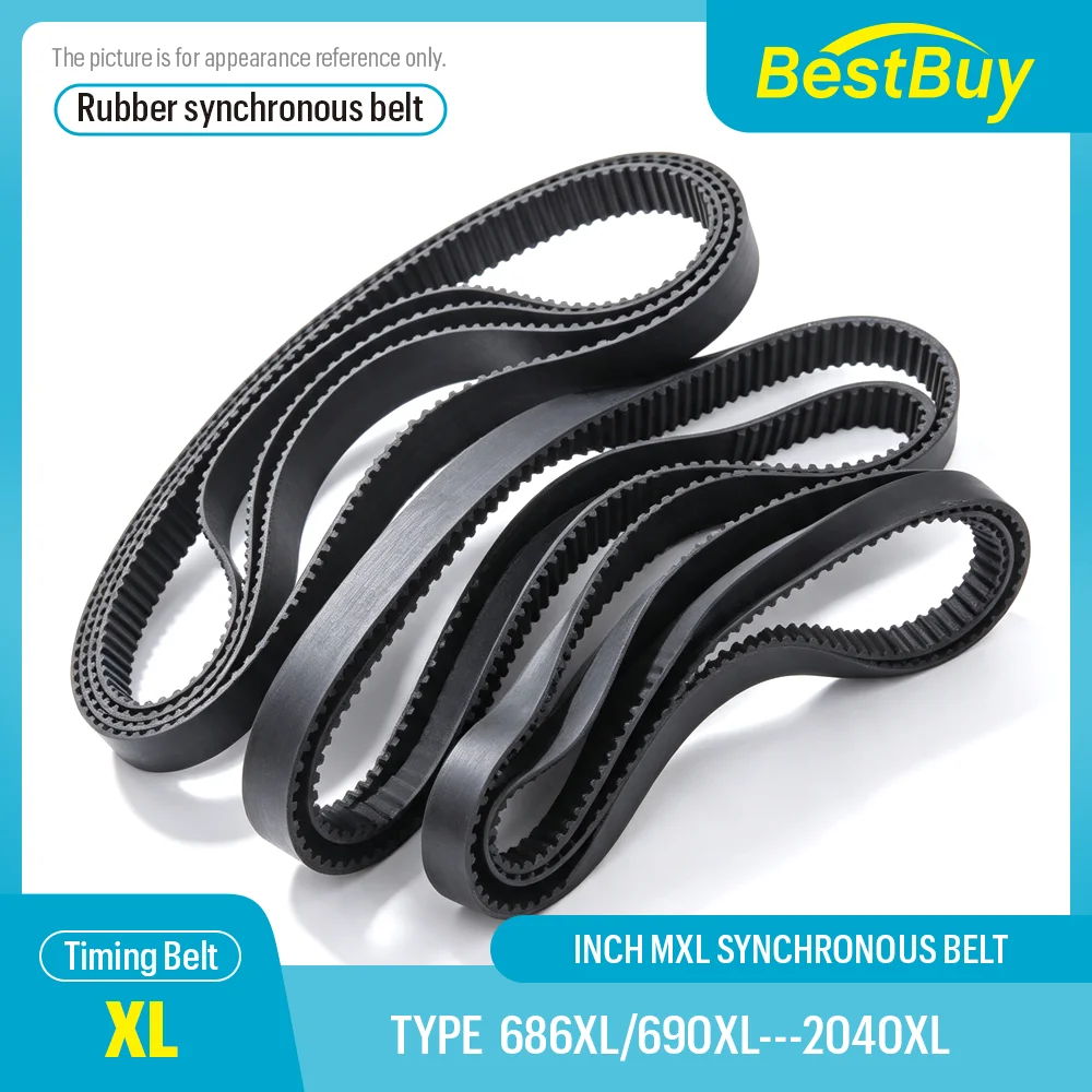 686XL to 1300XL High Torque Trapezoidal Tooth Timing Belt - Length LP=1742.4mm to 3302mm Width Options 6/8/10/12.7/15/20mm