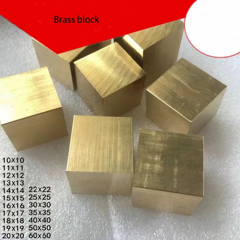 H59 Brass Block, Cubic Copper Block, Customized Zero Cutting