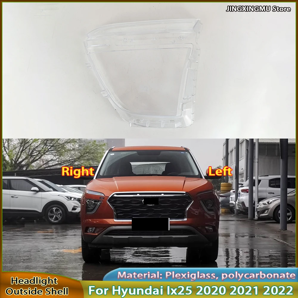 

Headlamp Lamp Shell Replace Original Lampshade For Hyundai Ix25 2020 2021 2022 Front Headlight Cover Transparent Mask Plexiglass