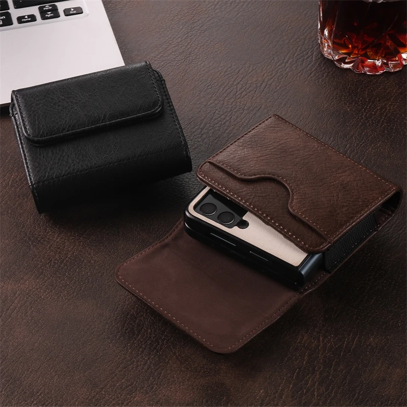 

Funda For Huawei Nova Flip S Pura X Card Holder Leather Phone Pouch For Huawei P60 P50 Pocket S 2 Art Magnetic Holster Waist Bag