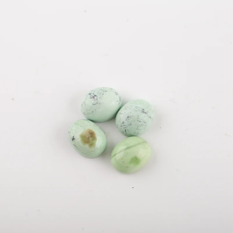 5Pcs Green Turquoise Natural Gemstone Handmade Jewelry 9x7x3mm 2.2g