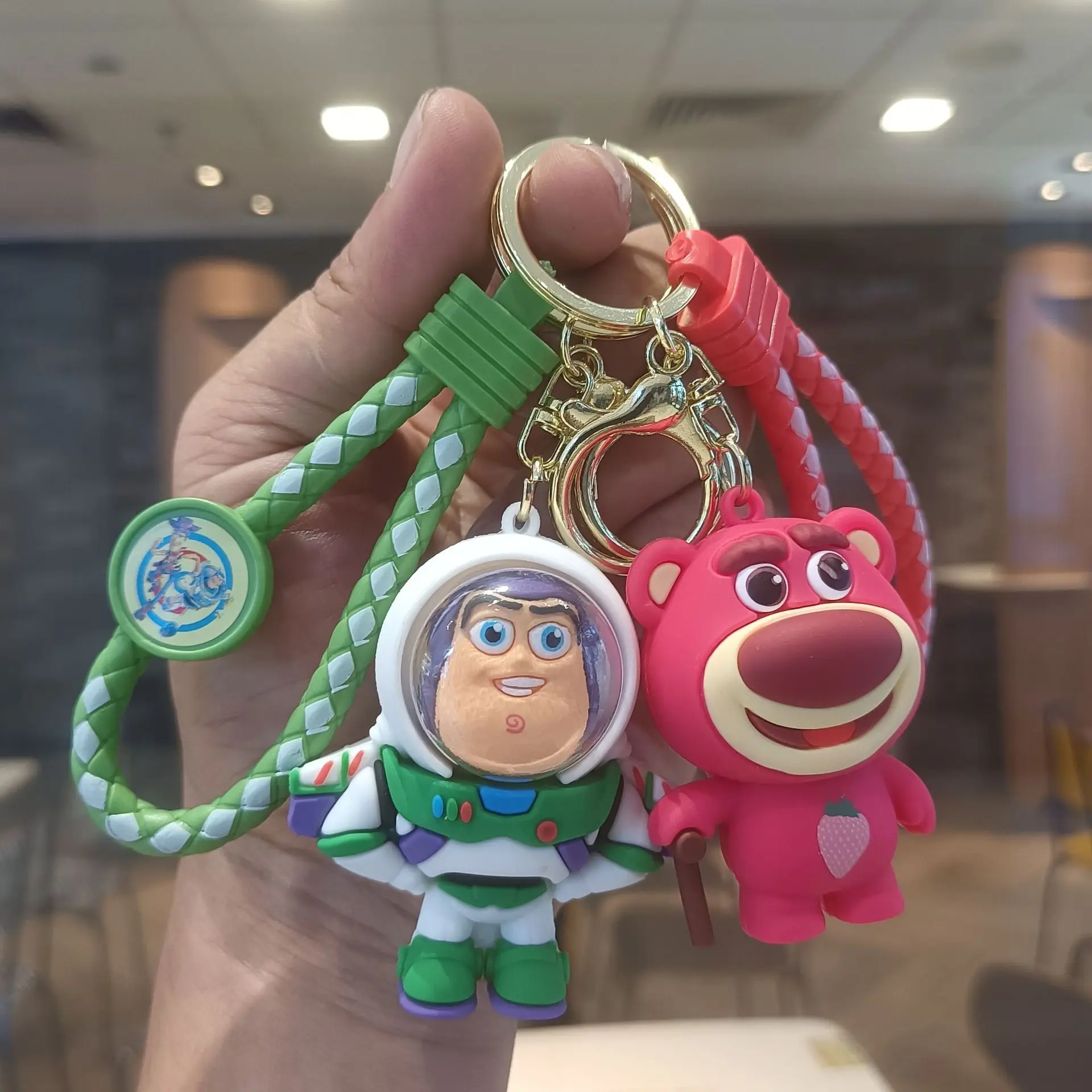 

Cute Toy Story Keychains - Buzz Lightyear & Lotso Bear Cartoon Figurine Key Rings, Adorable Bag Charm Gift