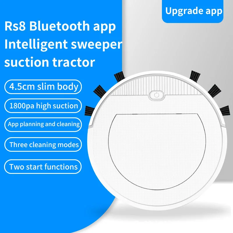 2024 NEW 5-in-1 Wireless Mobile Phone APP Remote Control Smart Robot Vacuum Cleaner Super Quiet Cleaning Sweeper Home Office