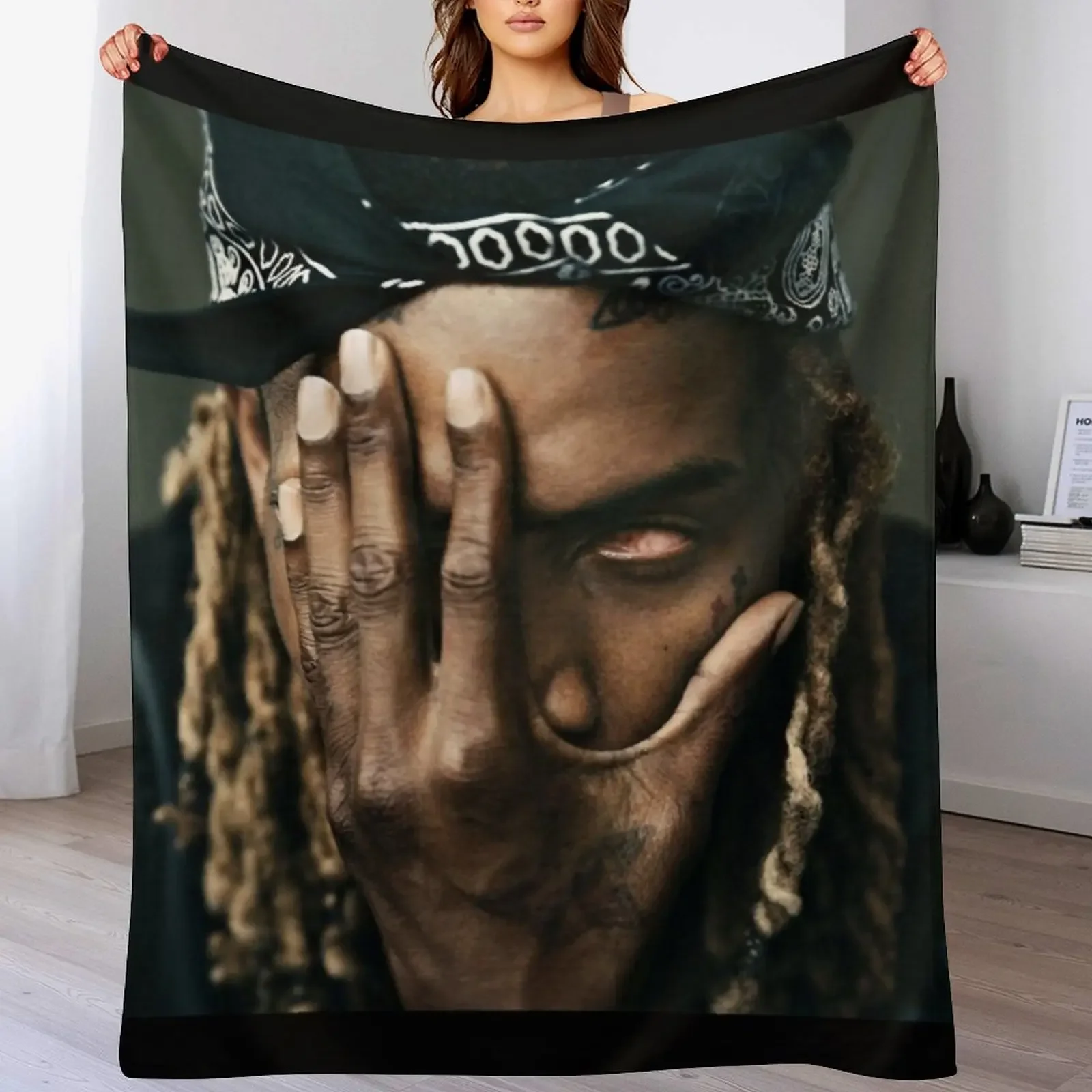 

Fetty. wap. cover Throw Blanket Moving Soft Blankets