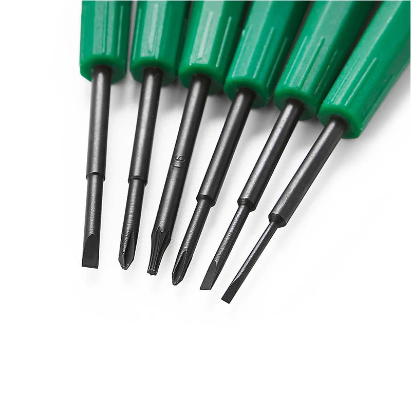 Sata DY06101 Maintenance Tool Small Screwdriver, Slotted Cross Mini Clock Laptop 6pcs