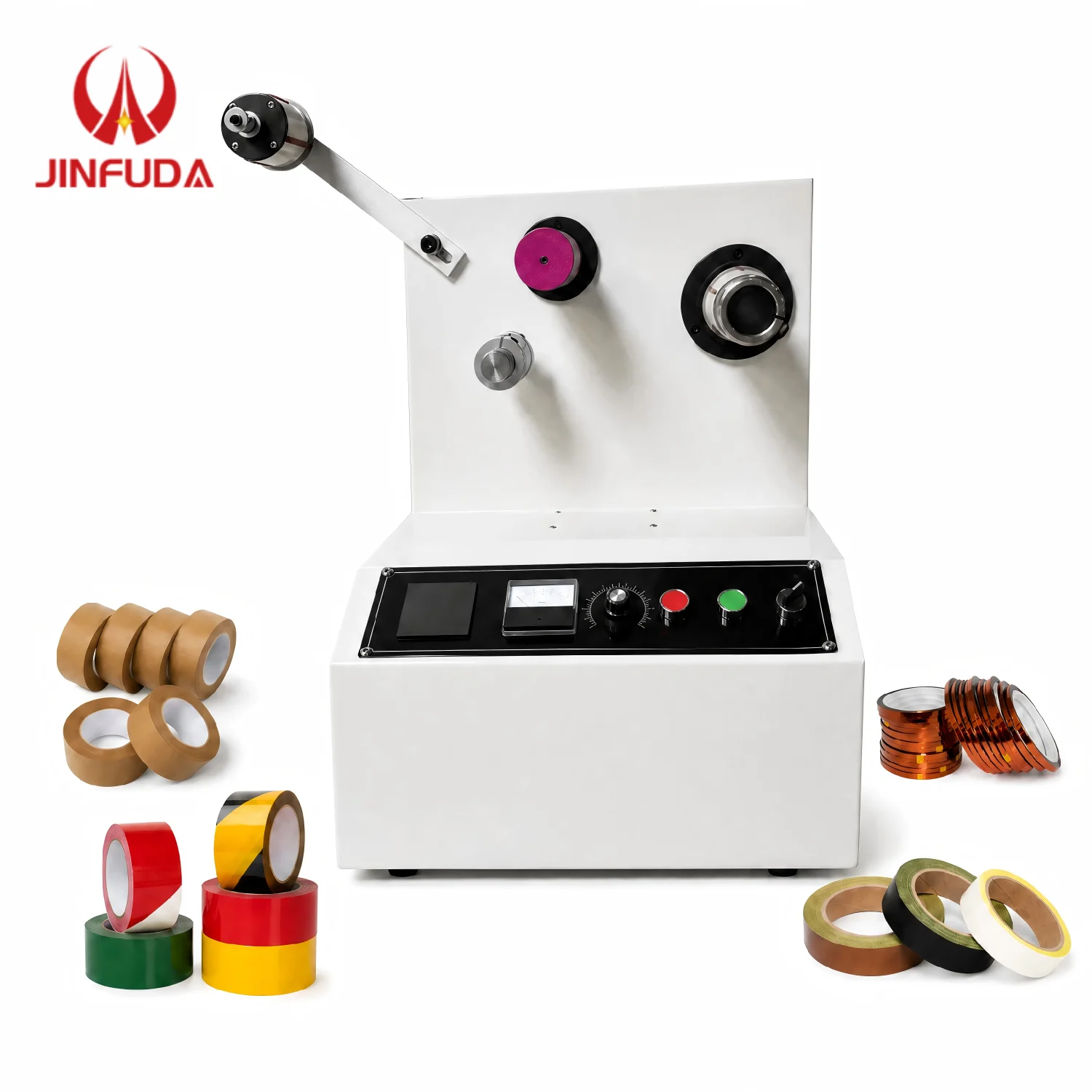 Compact Desktop Equipment for Small Roll Adhesive Tape Rewinding Mini Tape Rewinding Machine