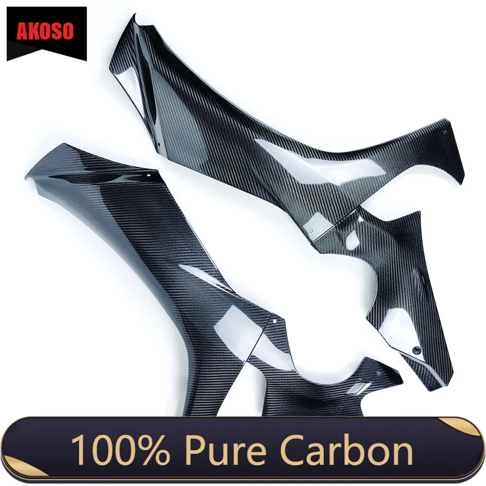 

100% Pure Dry 3K Pure Carbon Fiber Side Fairings Covers Motorcycle Frame Fairing Kit For YAMAHA R1 R1M 2020 2021 2022