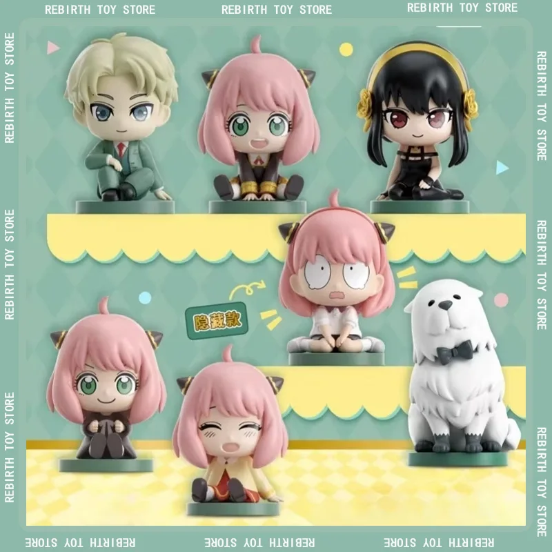 

Spy×Family Original Blind Box Cartoon Anime Action Figure Anya Loid Yor Bond Mini Sitting Desktop Decoration birthday gifts