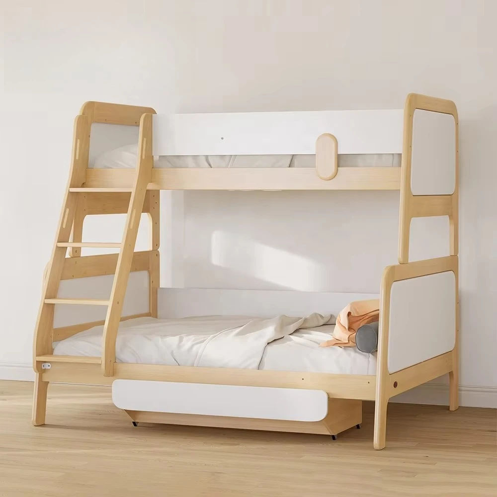 AS\NZS 4220 Kids Bedroom Furniture Full Over Full Solid Wood Double Children Bunk Bed for Teenagers