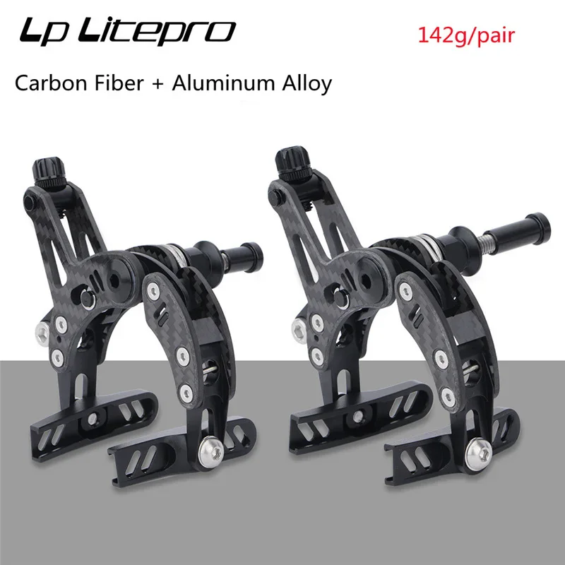 Road Bike Carbon Brake Clamp Ultralight Road Bike Dual Pivot Calipers Folding Bike Front Rear Brakes Side Pull Caliper