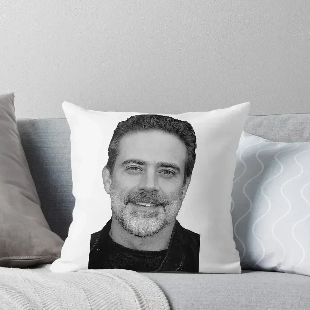 

Jeffrey Dean Morgan in Handsome Black and White Throw Pillow Christmas Covers For Cushions Cushion Child pillow