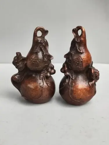 

Copper Fulu Gourd Pair