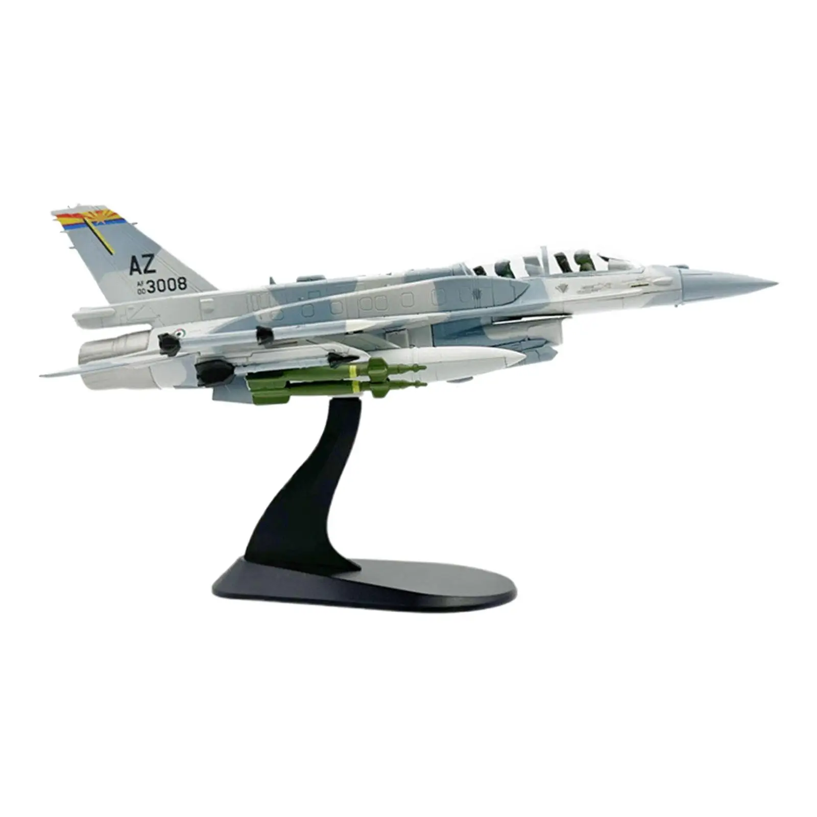 Diecast Aircraft Model 1/72 F-16F Diecast Plane Collectibles With Removable Base And Realistic Details