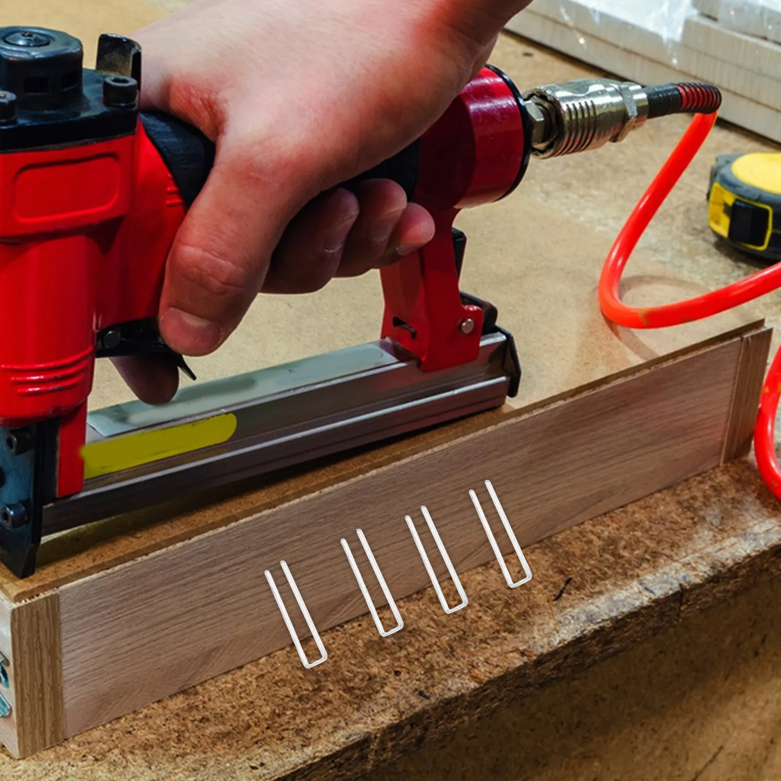 Shaped Nails for Woodworking DIY Crafts Furniture Assembly Power Nailers Metal Staples for Carpentry Projects