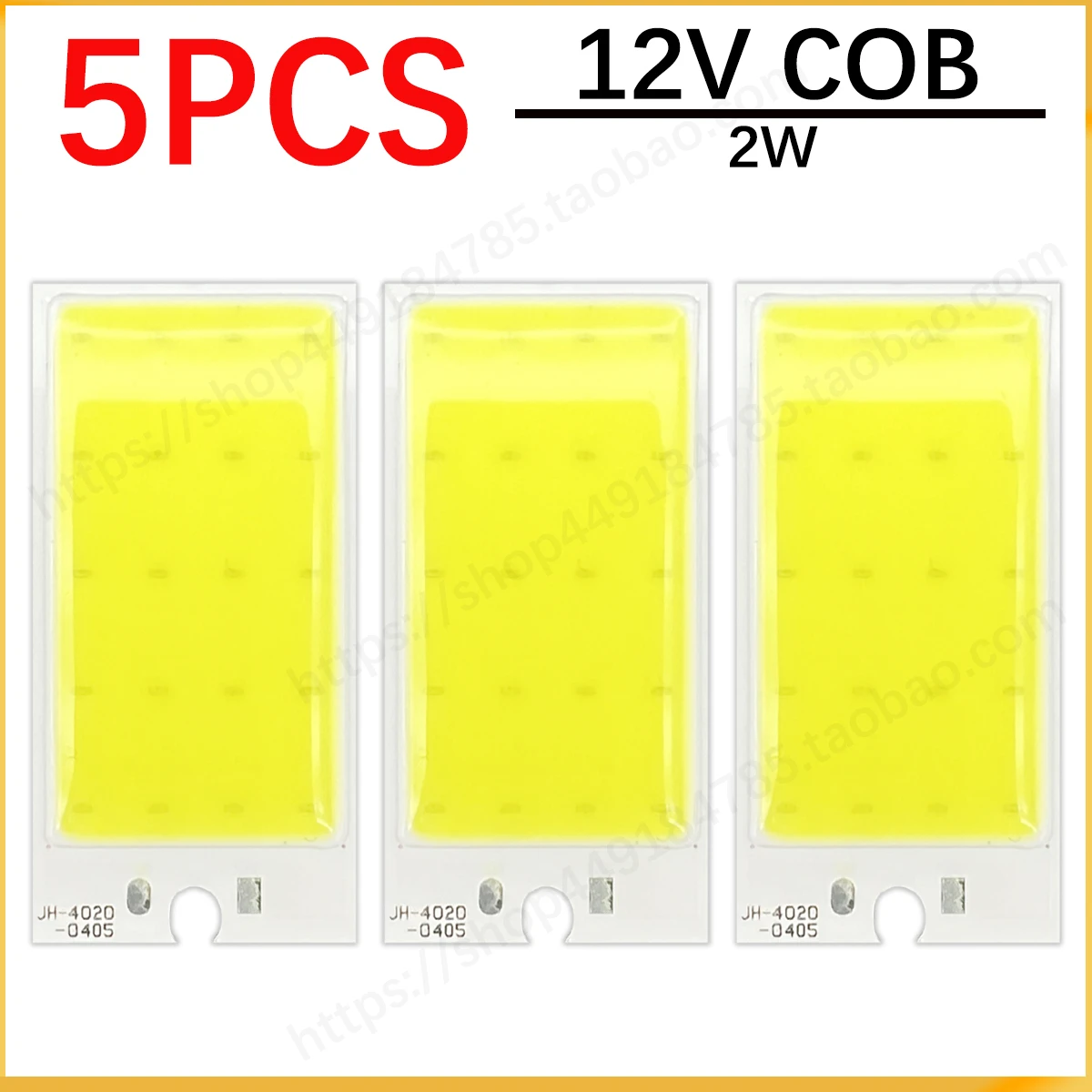 5PCS 12V 2W Car Led Cob 4020 3626 SMD White Parking Bulb Auto Interior Wedge Reading Lamp Door Dome Festoon License Plate Light