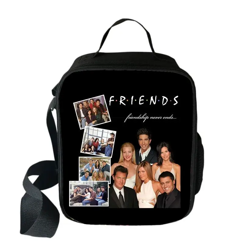 Harajuku Youthful Friends Tv Show 3D Print Crossbody Insulated Handbags Ice Bags Lunchbox Thermal insulation Food Lunch Bag