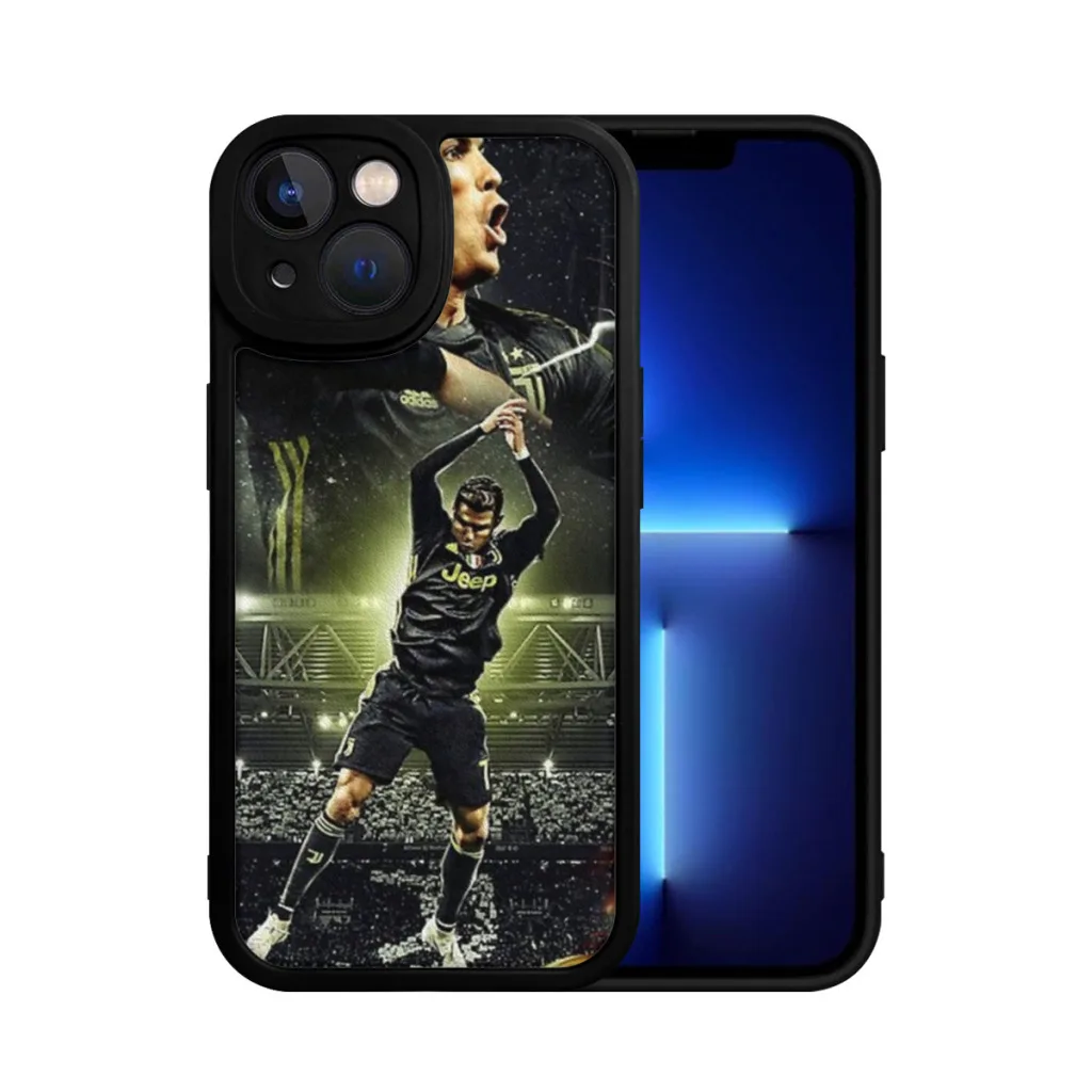 Ronaldo Illustration iPhone Case Phone Case For iPhone 15 Pro Max Silicone Shell