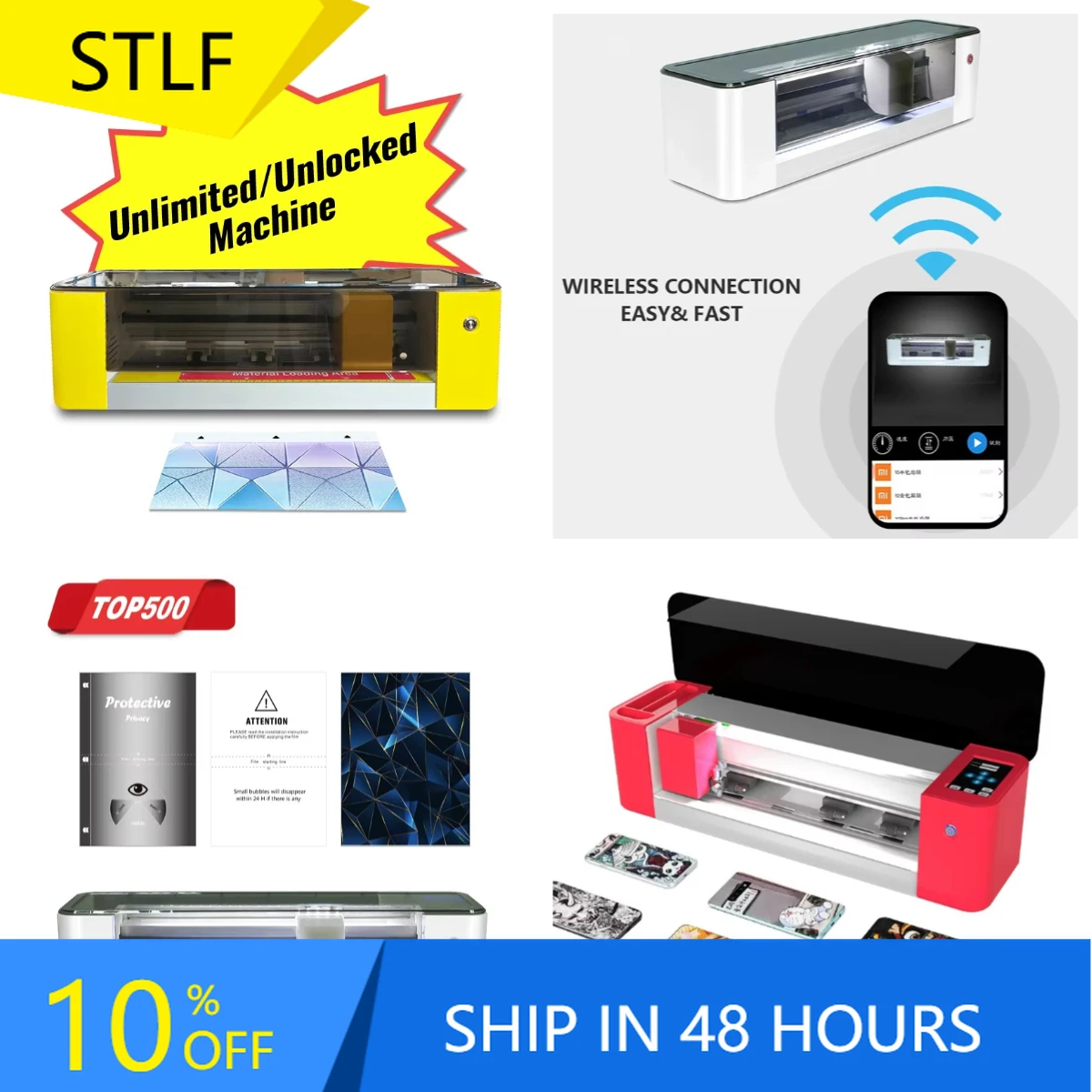 

WJW MOMOTECH Hydrogel TPU Film Screen Protector Phone/Tablet/Laptop Anti-Blue Ray/Anti-Bacteria Cutter Machine Included Ultra Mo