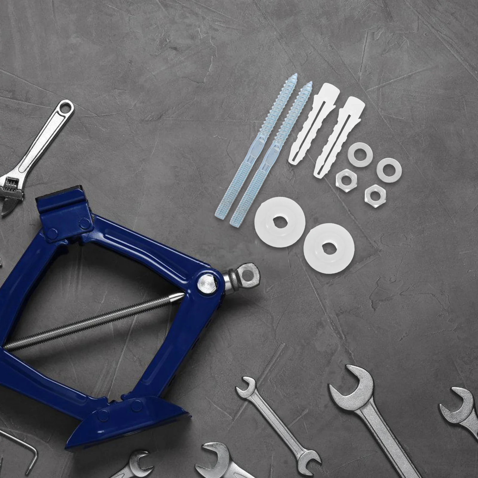 

1Set Wash Basin Fixing Screws Durable Basin Fastening Kit for Bathroom Sink Wall Mounting Bracket Replacement