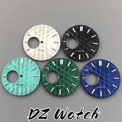 DZ 29mm/31mm Watch Dial Diving Texture Watch Faces Modification Watch Accessories Black silver Green Luminous Fit NH38 Movement
