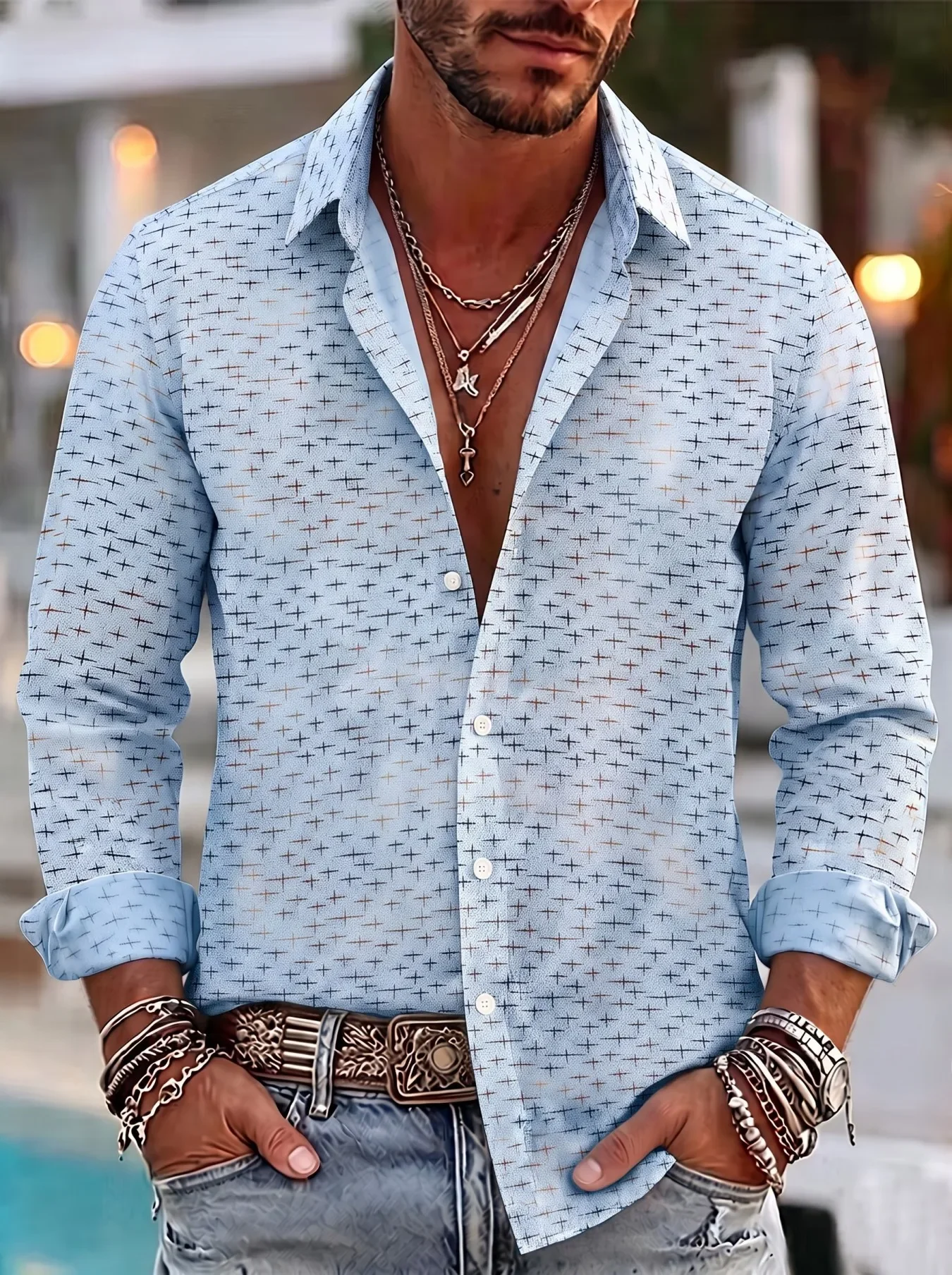 2026 New Men's Shirt Fashion 3D Printed Men Long Sleeve Shirt  Comfortable Slim fit Male top Hawaiian Men's Casual shirt