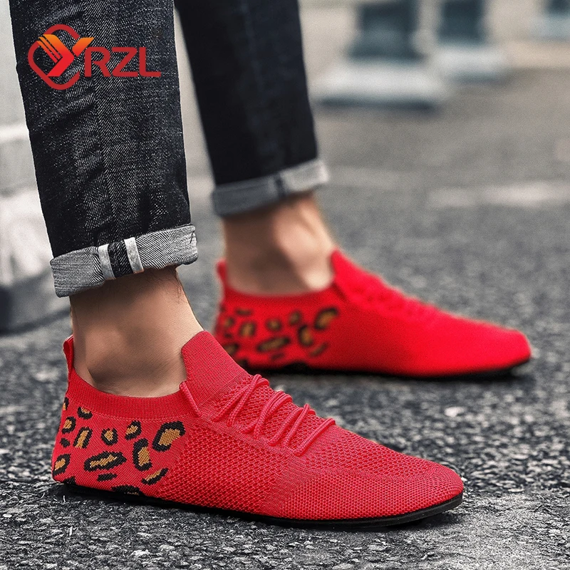 YRZL Men Shoes Thin Bottom Driving Shoe Moccasins House Slipper Male Walking Flat Shoes Mesh Breathable Casual Summer Mens Shoes