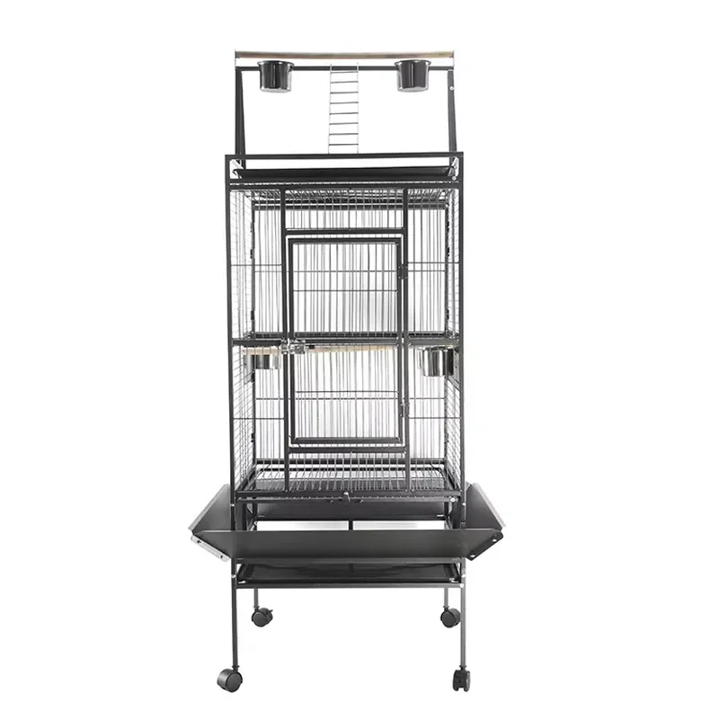 Hot Selling Large Iron Wire Parrot Villa Interactive Propagation Flying Cage for Birds