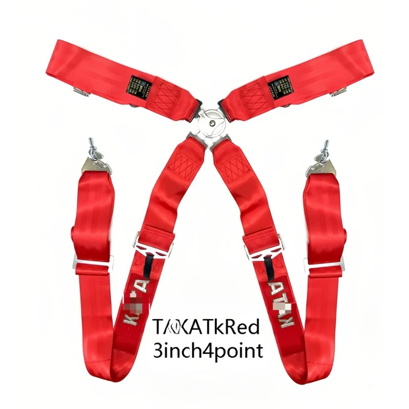 

Ремни сиденья для гонок, универсальные 4-точечные 3-дюймовые быстросъемные нейлоновые ремни безопасности для автомобиля, модификация ремня безопасности JDM Takata