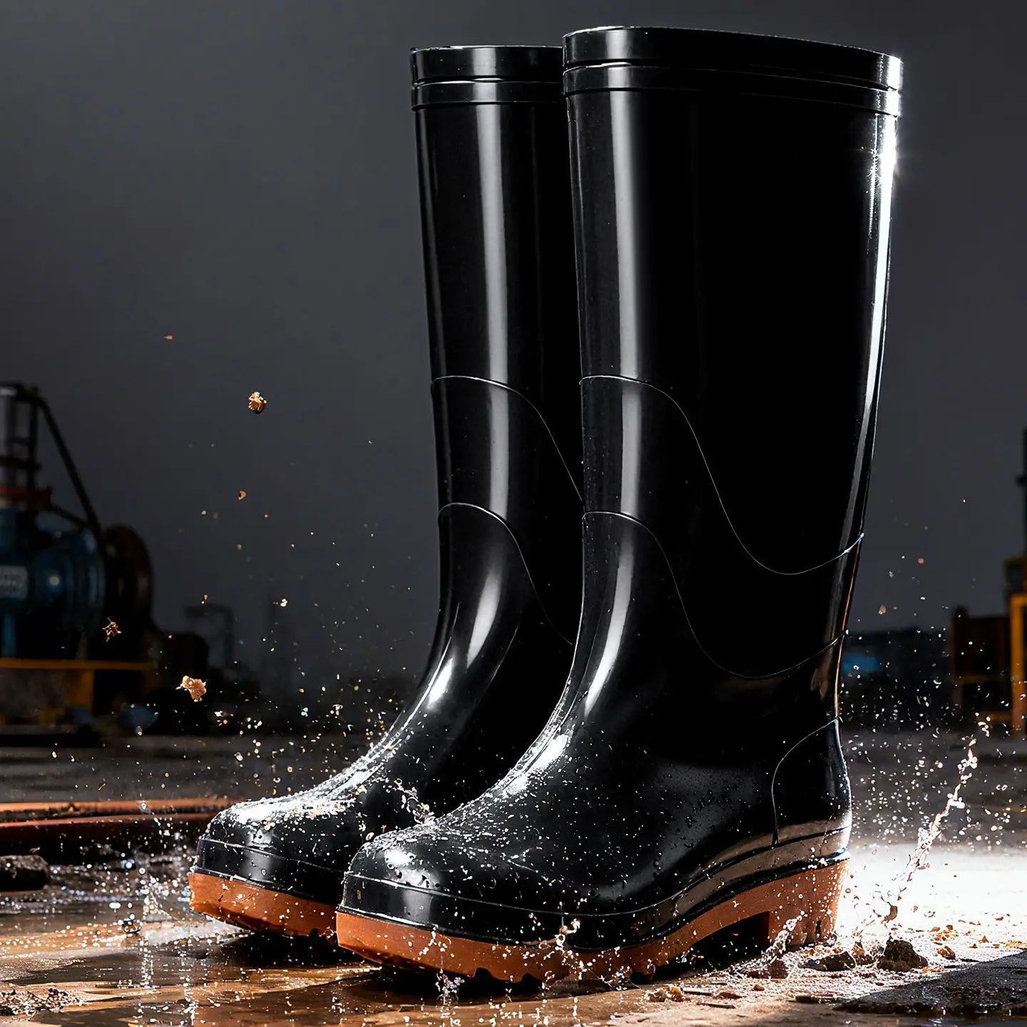 Men Rain Boots Labor Shoes Woman Workplace Kitchen Waterproof Anti-skip Anti-oil Male Shoes Rainy Car Washing Men's Shoes