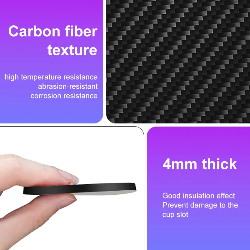 For BMW X1 X2 X3 X5 X4 X6 X7 1 3 5 6 7 Series E60 E90 E70 G20 G30 G70 Car Coaster Water Cup Holder Mat Non-slip Pad Accessories - view 4