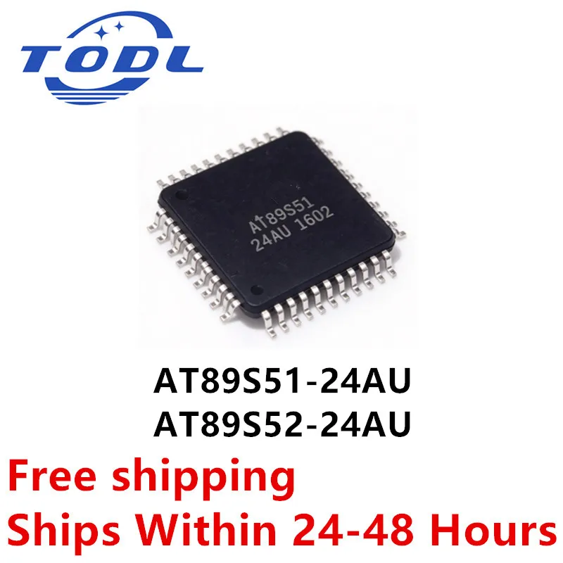 (5piece)100% New AT89S51 24AU AT89S52 24AU AT89S51-24AU AT89S52-24AU QFP-44 Chipset
