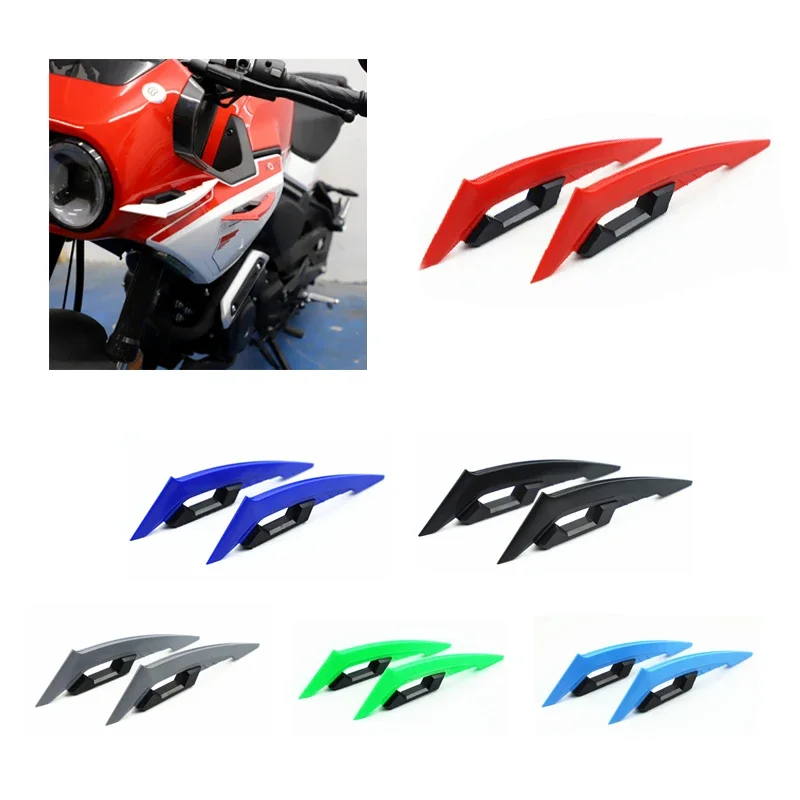 

New Universal Side Spoilers Dynamic Wing Sticker Motorcycle Winglet Aerodynamic Motorcycle Front Fairing Winglets