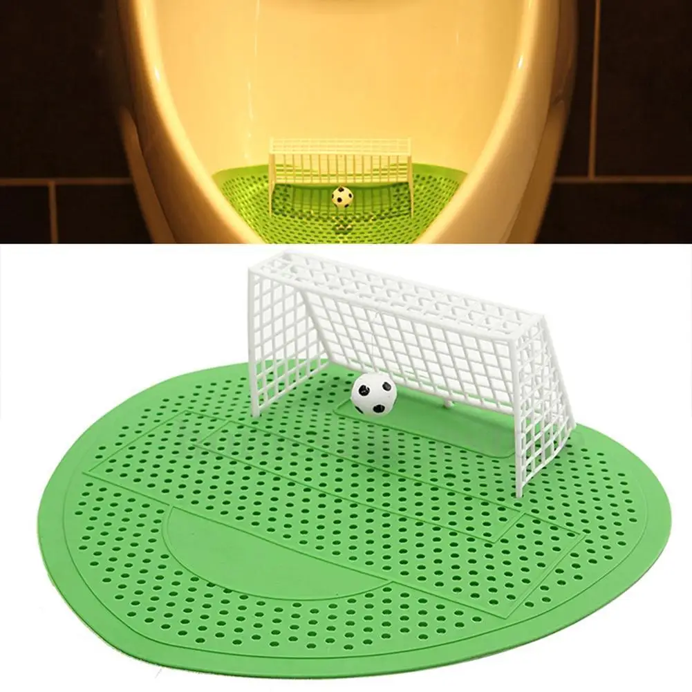 Mini Man Toilet Standing Urinal Filter Plastic Mesh Football Soccor Shape Creative Bathroom Men's Urinal Toilet Pad Deodorant