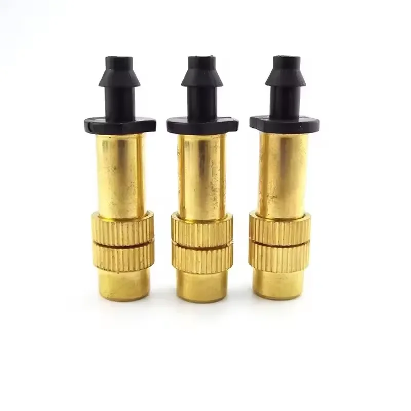 Adjustable Copper Micro Sprinkler Nozzle For Garden Irrigation Drip System Cooling Misting Watering