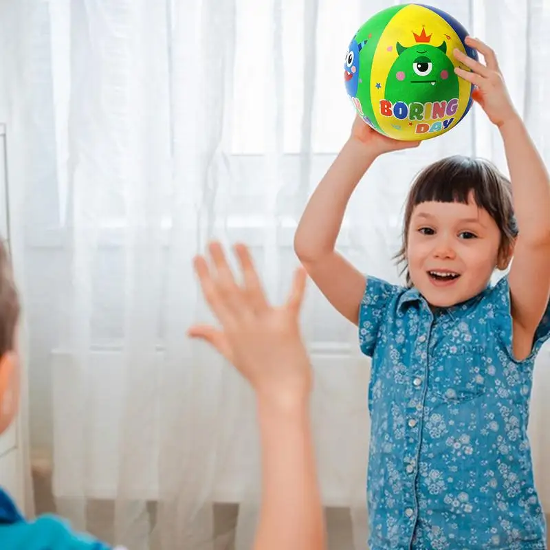 カラフルなサウンドレス屋内バスケットボール、プリントパターン、ノイズなし、静かなバスケットボール、ドリブル