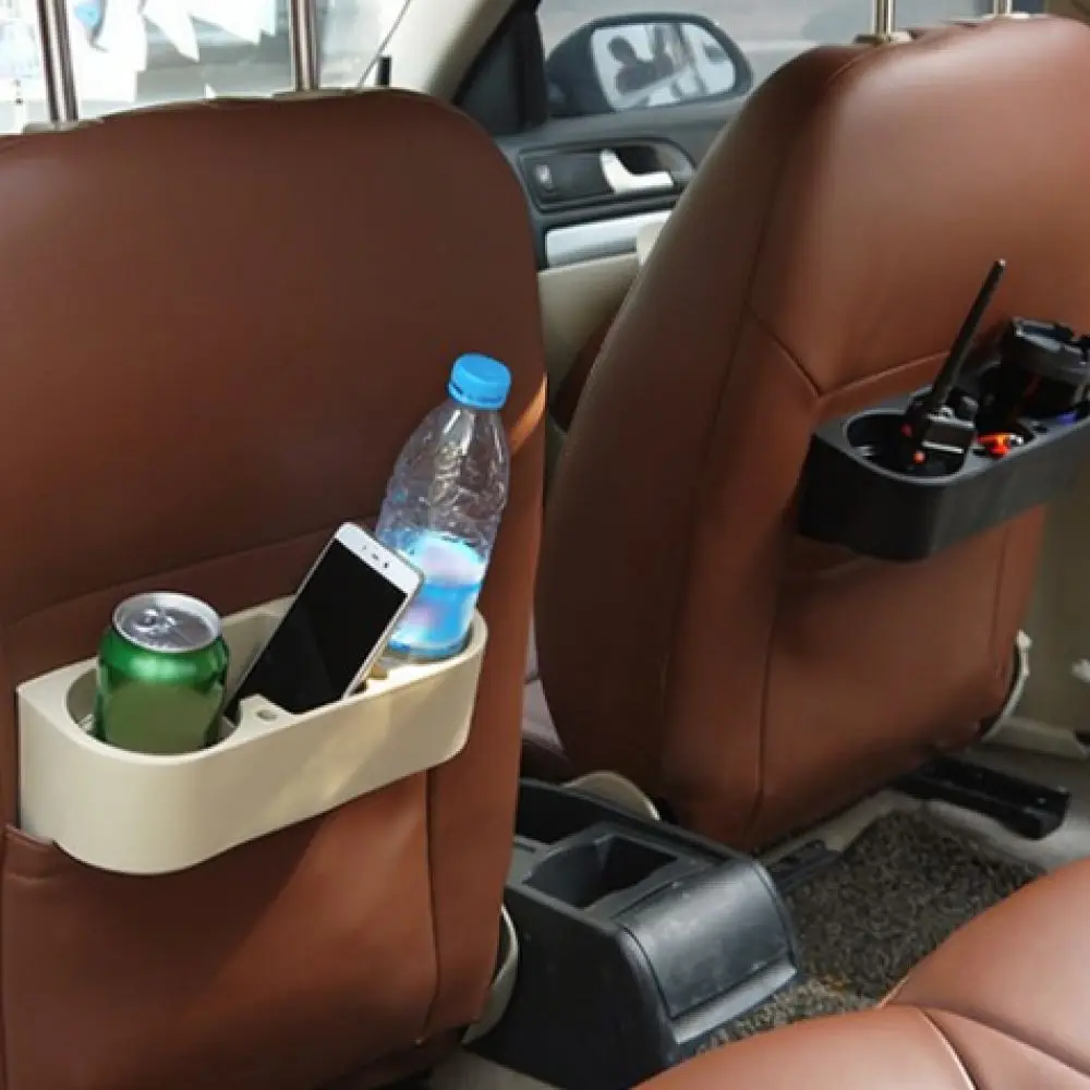 Car Seat Gap Organizer Storage Box Console Side Pocket With Drink Cup Holder Interior Accessories For Automotive Vehicle