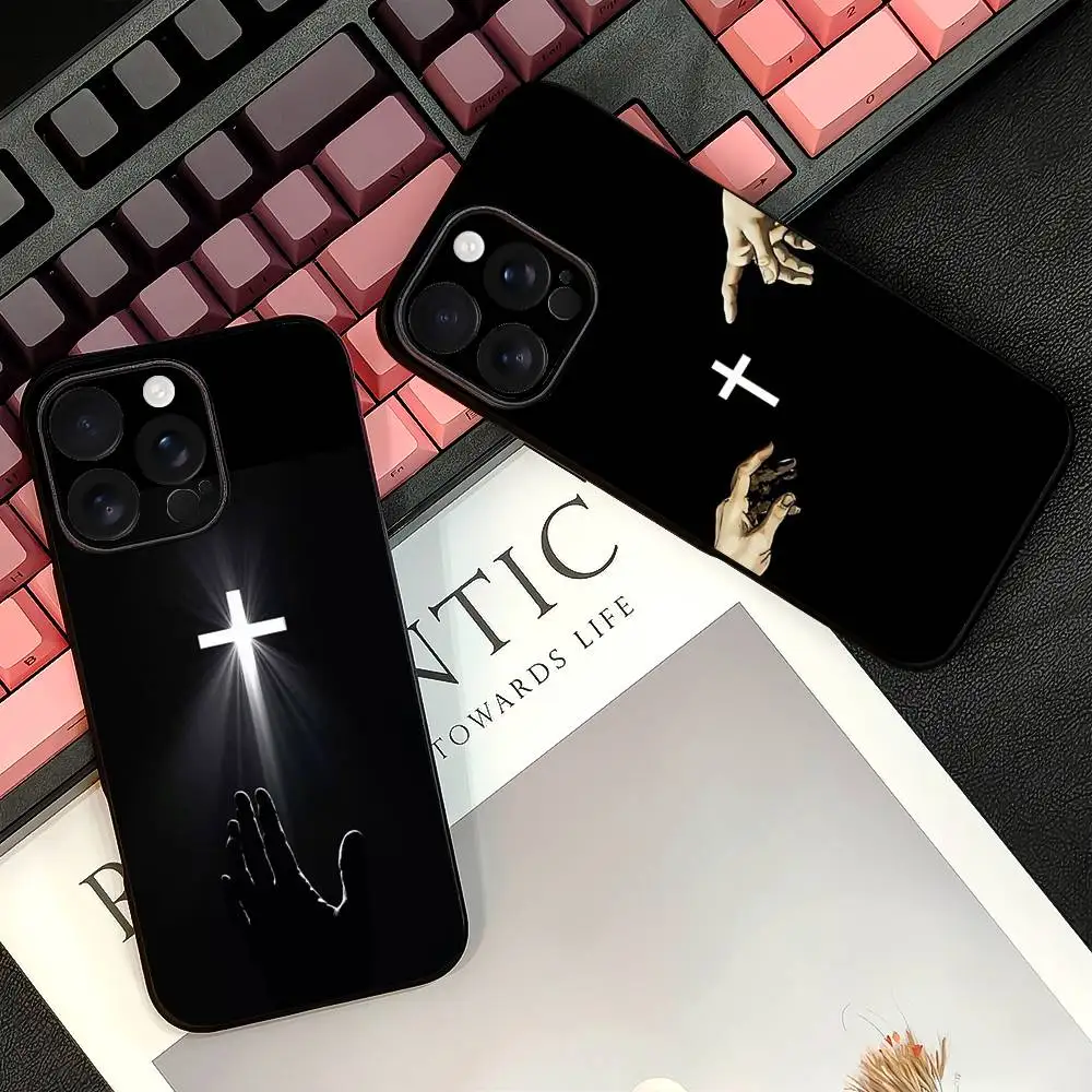 Coque de téléphone croisée créative pour 17 12 13 14 15 16Pro Max mini Plus, forte attraction magnétique