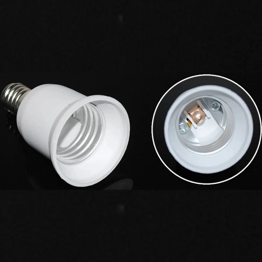 Fotografia 6: Lâmpada de soquete lâmpada titular conversor, lâmpada Base Adapter, Plug Extender Sockets, Lâmpadas Spotlight, E14 a E27, AC 110V-220V