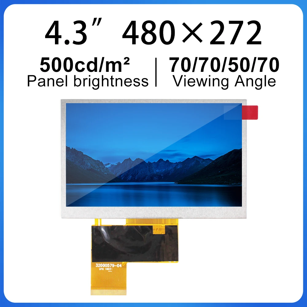 

4.3 Inch screen panels 480*272 lcd display HD 500 nite AT043TN25 for 4.3 inch lcd screen